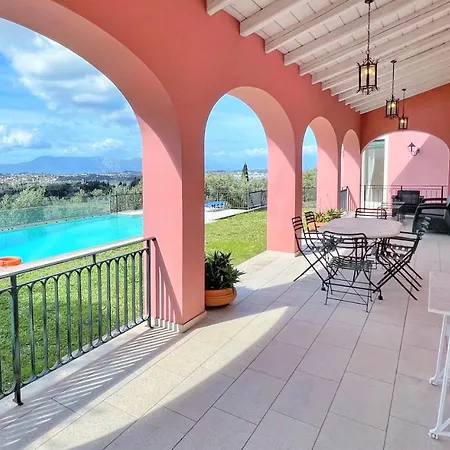 Villa Olea Corfu Luxury With Infinity Pool & Panoramic Views Near Achillion Palace