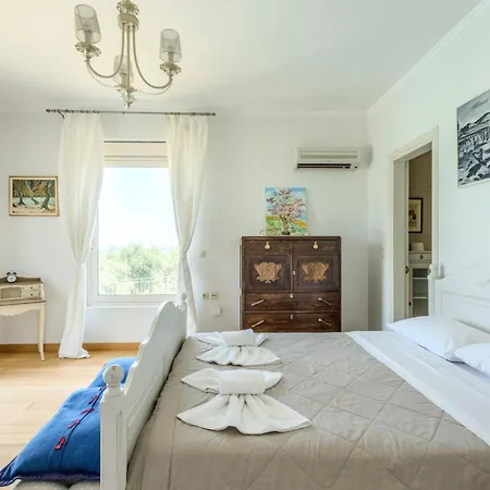 Olea Corfu Luxury With Infinity Pool & Panoramic Views Near Achillion Palace Villa