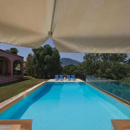 Olea Corfu Luxury With Infinity Pool & Panoramic Views Near Achillion Palace Villa Perama (Corfu)